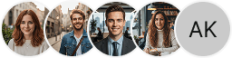 Multiple investor profile avatars on Harbor Zinsmere trading review block